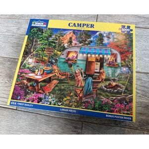 White Mountain Camper 1000 pc Jigsaw Puzzle Camping 1745 USA #1745
